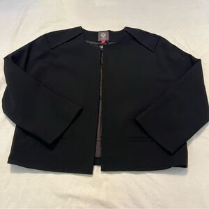 Elegant Black fully lined Women's cropped Jacket